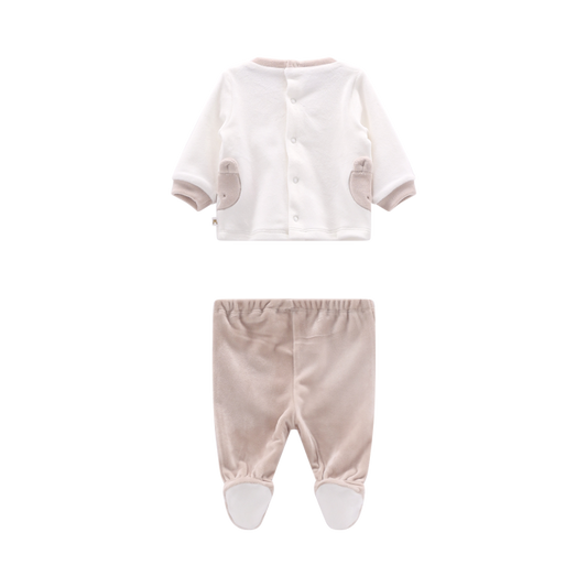 Tutina spezzata beige