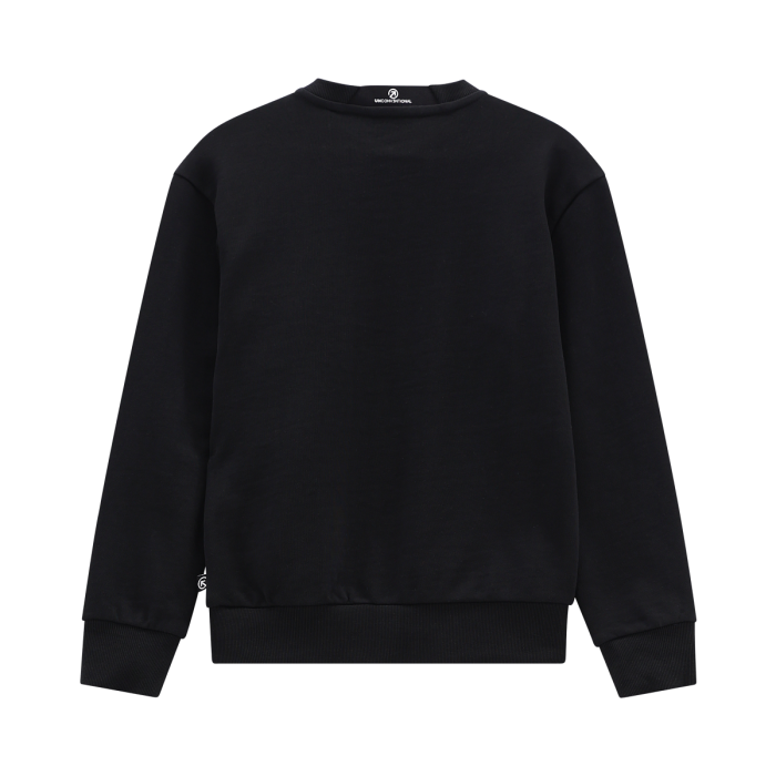 Felpa girocollo nera