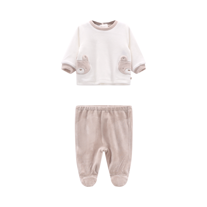 Tutina spezzata beige