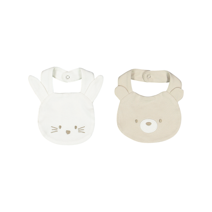 Set 2 bavaglie beige