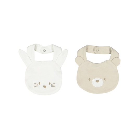 Set 2 bavaglie beige