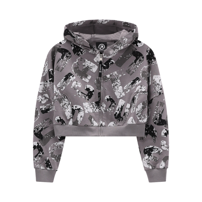 Felpa cropped stampa