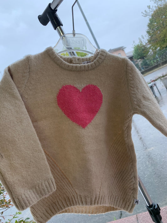 Maglione tricot cuore