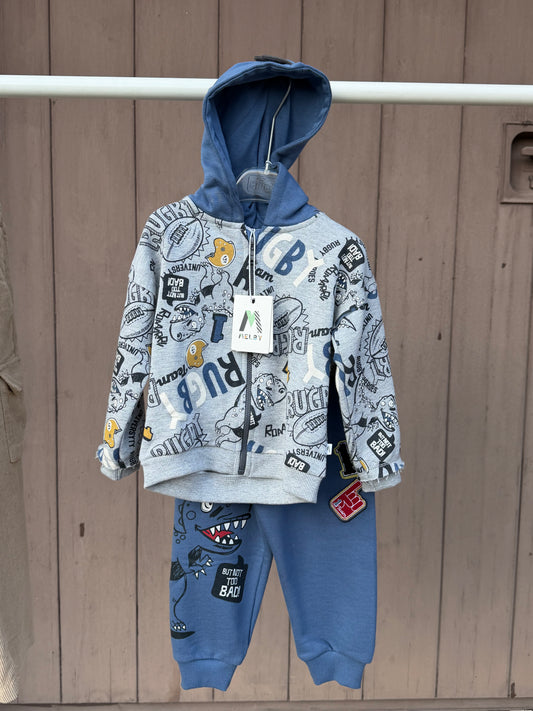 Completo avio e grigio