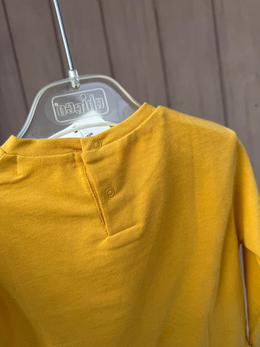 T-shirt gialla rugby