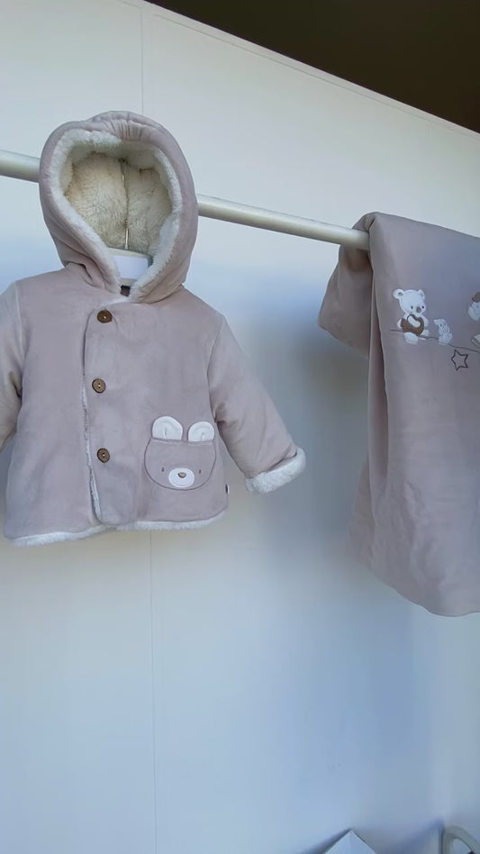 Set 2 bavaglie beige